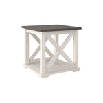 Dorrinson Two-Tone Wood Square End Table