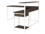 Dorrinson Two-Tone Wood/Metal L-Desk