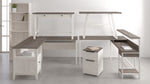 Dorrinson Two-Tone Wood/Metal L-Desk