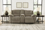 Draycoll Pewter Power Recliner Loveseat