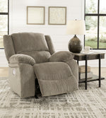 Draycoll Pewter Power Rocker Recliner