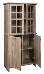 Drewmore Gray Wood Accent Cabinet