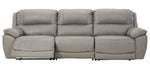 Dunleith 3-Pc Gray Power Recliner Sofa