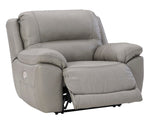 Dunleith Gray Zero Wall Power Recliner