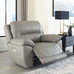 Dunleith Gray Zero Wall Power Recliner