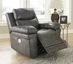 Edmar Charcoal Power Recliner