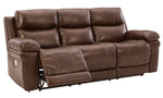 Edmar Chocolate Power Recliner Sofa