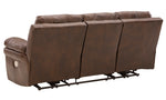 Edmar Chocolate Power Recliner Sofa