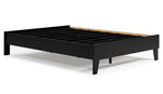 Finch Black Wood Full Platform Bed