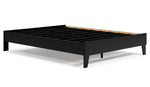 Finch Black Wood Queen Platform Bed