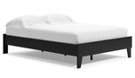 Finch Black Wood Full Platform Bed