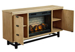 Freslowe LG TV Stand with LG Infrared Fireplace Insert