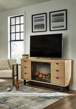 Freslowe LG TV Stand with LG Infrared Fireplace Insert