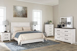 Gerridan White Wood Queen Panel Bed