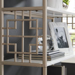 Glenstone Champagne/White 5-Tier Bookcase