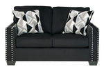 Gleston Onyx Fabric Loveseat