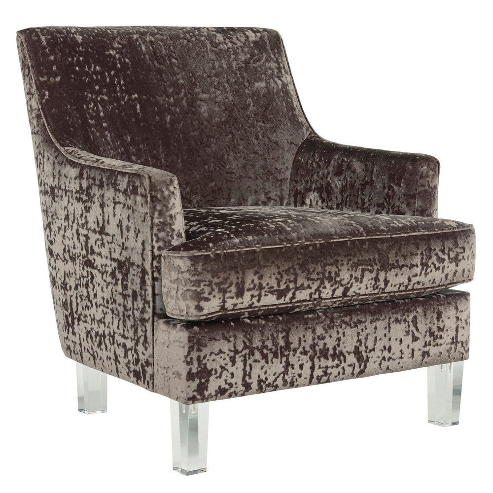 Gloriann Charcoal Velvet Accent Chair