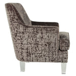 Gloriann Charcoal Velvet Accent Chair