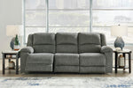 Goalie 3-Pc Pewter Manual Recliner Sofa