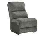 Goalie 5-Pc Pewter Manual Recliner Sectional