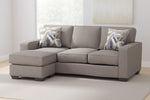 Greaves Stone Fabric Reversible Sofa Chaise