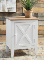 Gylesburg Brown/White Wood Accent Cabinet