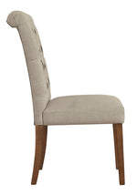 Harvina 2 Beige Fabric Side Chairs