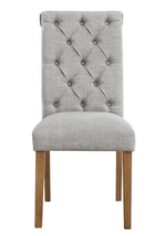 Harvina 2 Light Gray Fabric Side Chairs