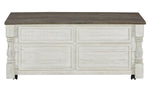 Havalance Weathered Gray/Vintage White Wood Lift-Top Coffee Table