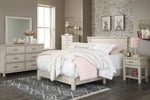 Hollentown Whitewash Full Platform Bed