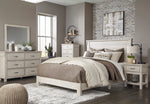 Hollentown Whitewash Queen Platform Bed