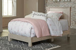 Hollentown Whitewash Twin Platform Bed