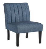Hughleigh Navy Fabric Accent Chair