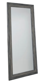 Jacee Antique Gray Wood Floor Mirror