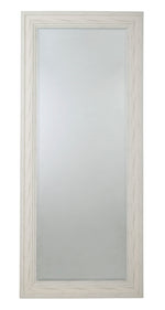 Jacee Antique White Wood Floor Mirror