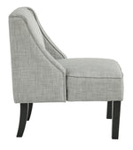 Janesley Teal/Ivory Fabric Accent Chair