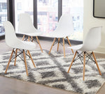 Jaspeni 4 White/Natural Side Chairs