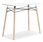 Jaspeni White/Natural Home Office Desk