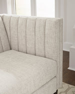 Jeanay Linen Fabric Settee