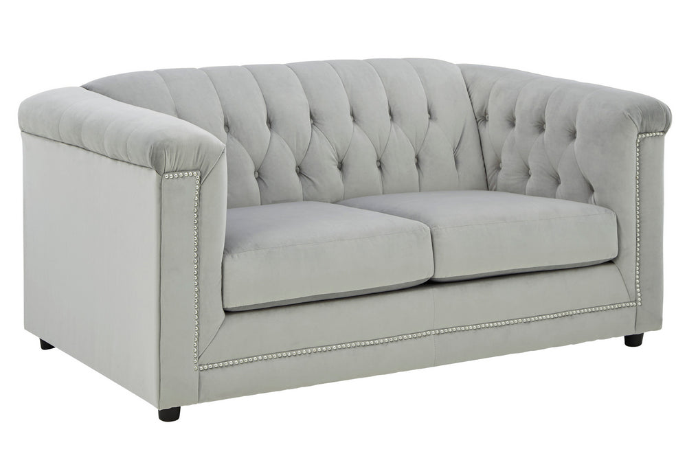 Josanna Gray Fabric Loveseat