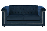 Josanna Navy Fabric Loveseat