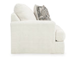 Signature Design Karinne Linen Plush Fabric Chair and a Half