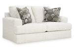 Signature Design Karinne Linen Plush Fabric Loveseat