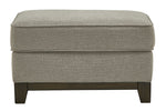 Kaywood Granite Fabric Ottoman