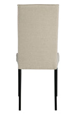 Kimonte 2 Beige Fabric/Dark Brown Wood Side Chairs