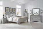 Kordasky Gray Wood 5-Drawer Chest