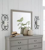 Kordasky Gray Wood Dresser Mirror