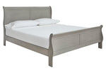 Kordasky Gray Wood King Sleigh Bed