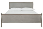 Kordasky Gray Wood King Sleigh Bed