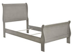 Kordasky Gray Wood Twin Sleigh Bed